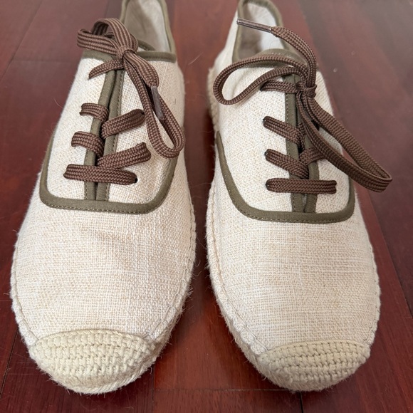 Jeffrey Campbell Canvas Espadrille Sneakers Ivory US 10.5 EU 42 - Picture 2 of 12